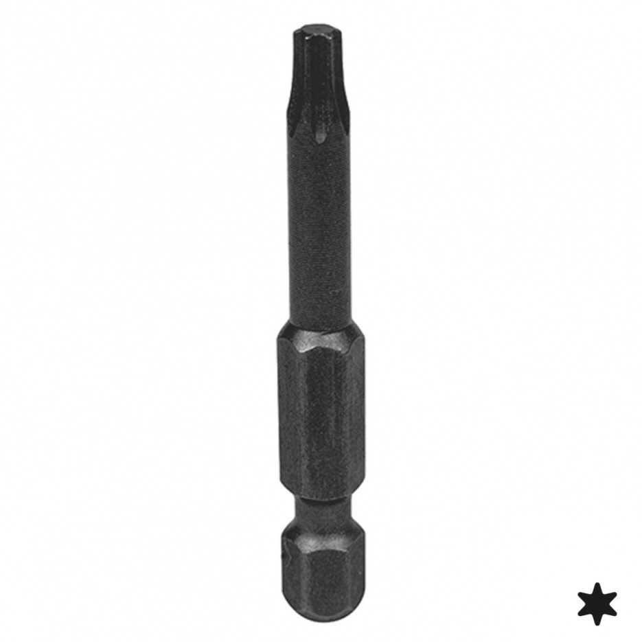 Вставка (бита) торцевая 1/4", Torx, Т8, L = 50 мм, для шуруповерта KING TONY 715008T