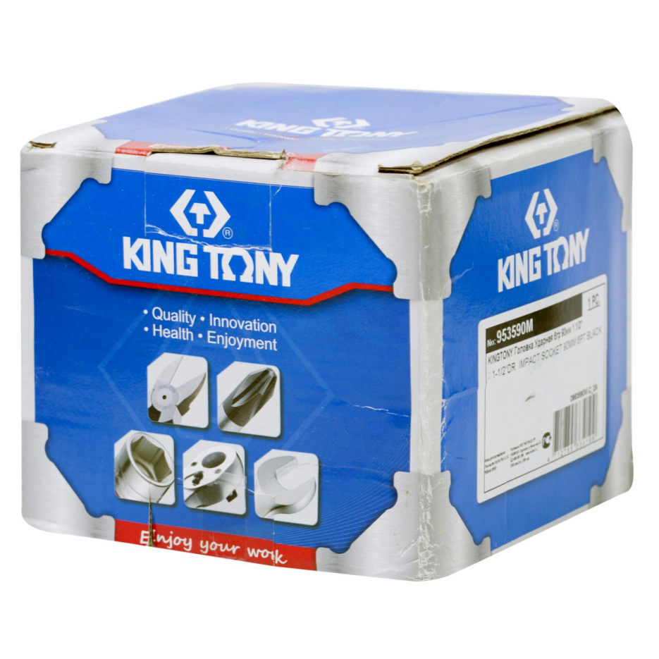 Головка торцевая ударная шестигранная 1&1/2", 90 мм KING TONY 953590M